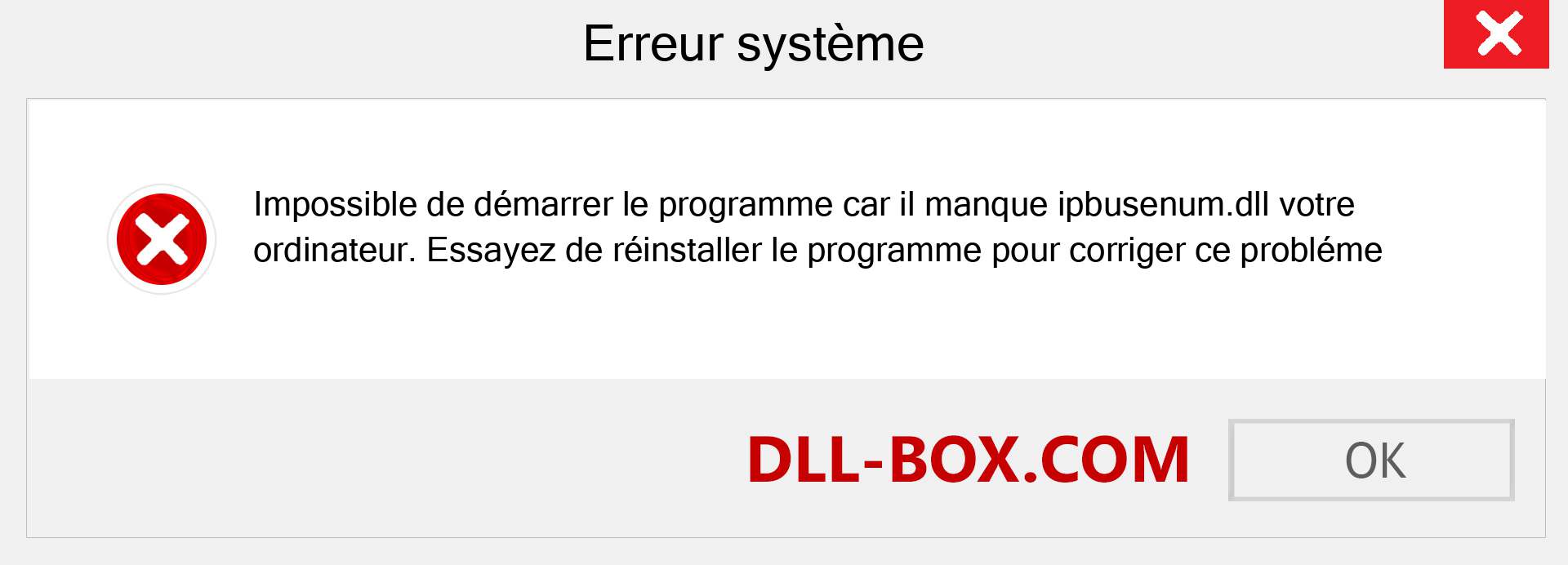 Le fichier ipbusenum.dll est manquant ?. Télécharger pour Windows 7, 8, 10 - Correction de l'erreur manquante ipbusenum dll sur Windows, photos, images